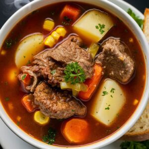 Beef Hamburger Soup Recipe