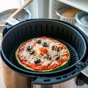 Zucchini Pizza in an Air Fryer