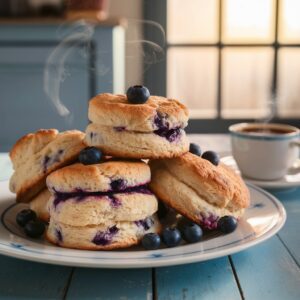 Blueberry biscuits 